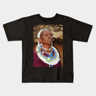 Maasai Matriach Kids T-Shirt